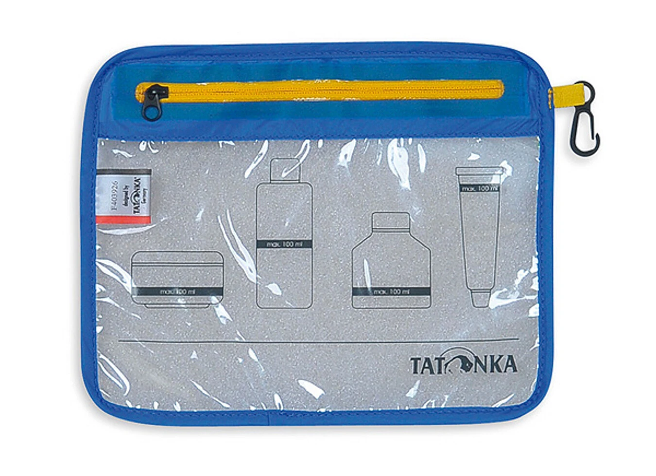 Tatonka Zip Sacoche de voyage pour avion A5, bleu/transparent 2 Tatonka Zip Sacoche de voyage pour avion A5, bleu/transparent – Image 2