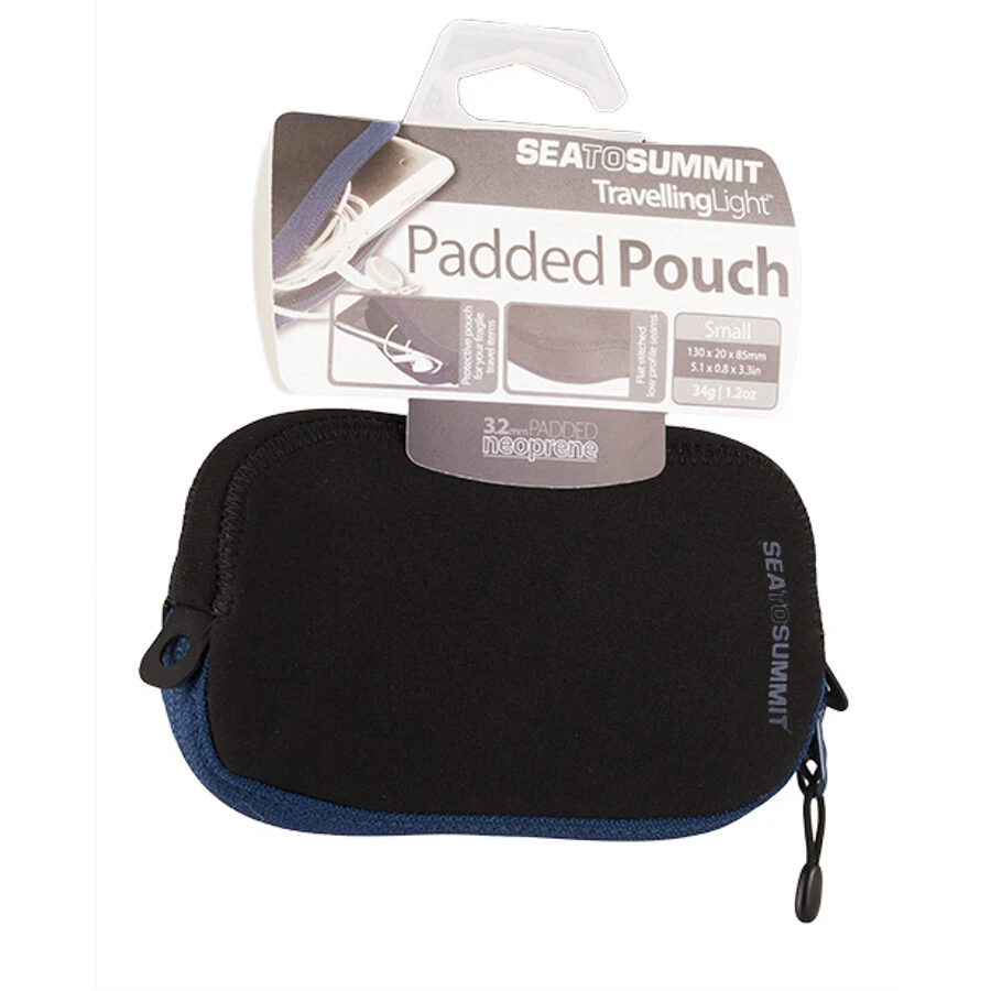 Sea to Summit Travelling Light Pochette rembourrée S, noir/bleu 2 Sea to Summit Travelling Light Pochette rembourrée S, noir/bleu – Image 2
