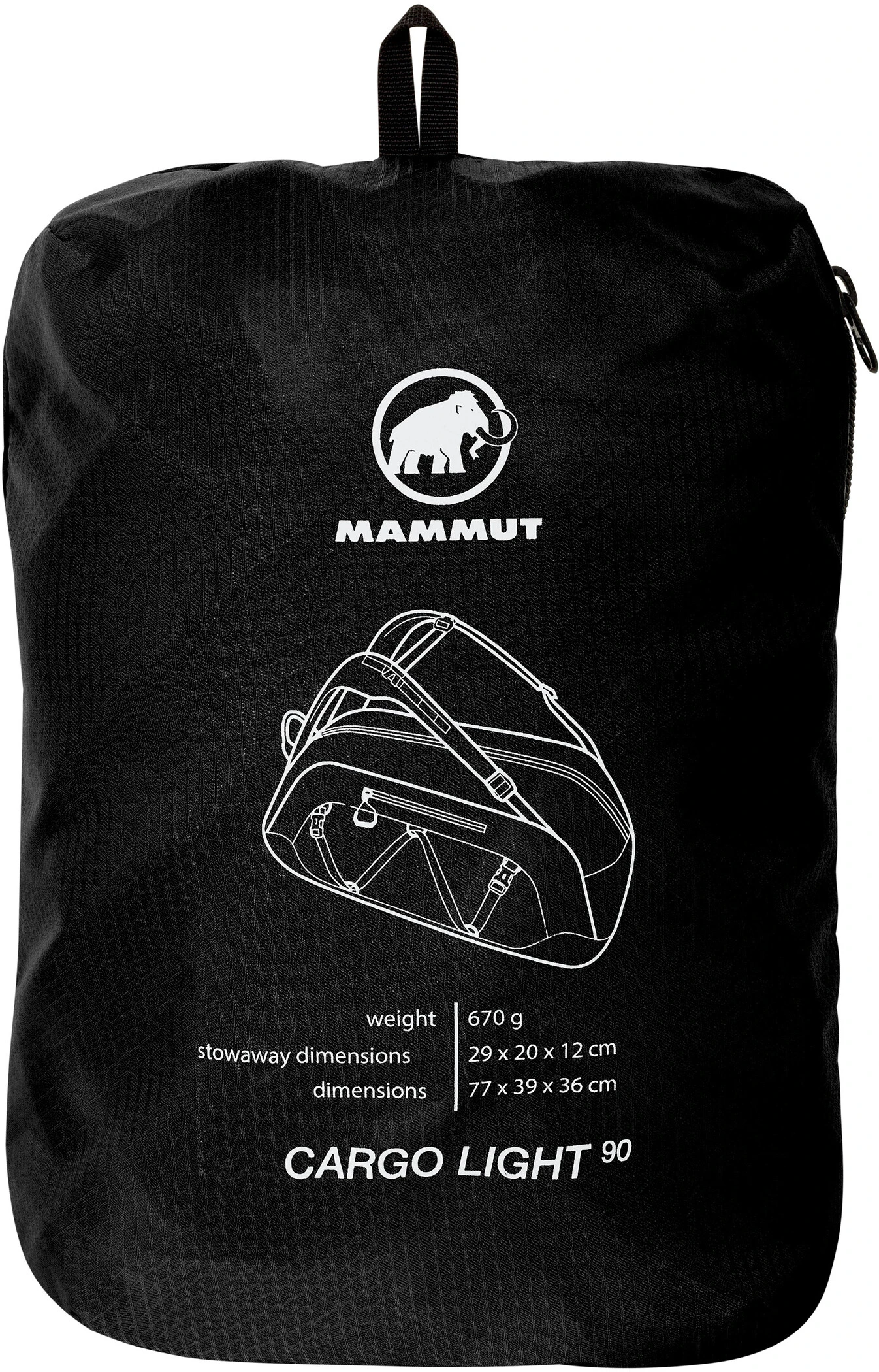 Mammut Cargo Light Sac à bandoulière 40l, noir 2 Mammut Cargo Light Sac à bandoulière 40l, noir – Image 2