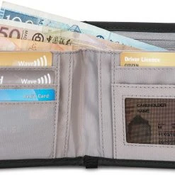 Pacsafe RFIDsafe V100 Porte-feuille pliable, noir -Bagages Soldes pacsafe rfidsafe v100 bi fold wallet black 2
