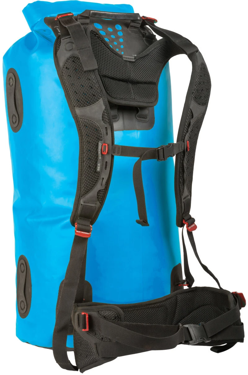 Sea to Summit Hydraulic Sac étanche avec baudrier 90l, bleu 1 Sea to Summit Hydraulic Sac étanche avec baudrier 90l, bleu