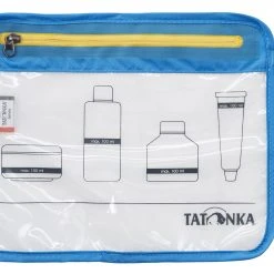 Tatonka Zip Sacoche de voyage pour avion A5, bleu/transparent