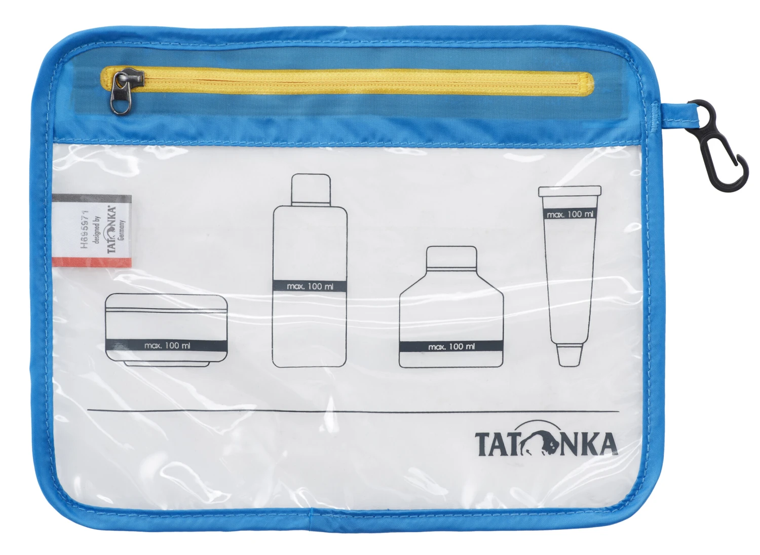 Tatonka Zip Sacoche de voyage pour avion A5, bleu/transparent 1 Tatonka Zip Sacoche de voyage pour avion A5, bleu/transparent